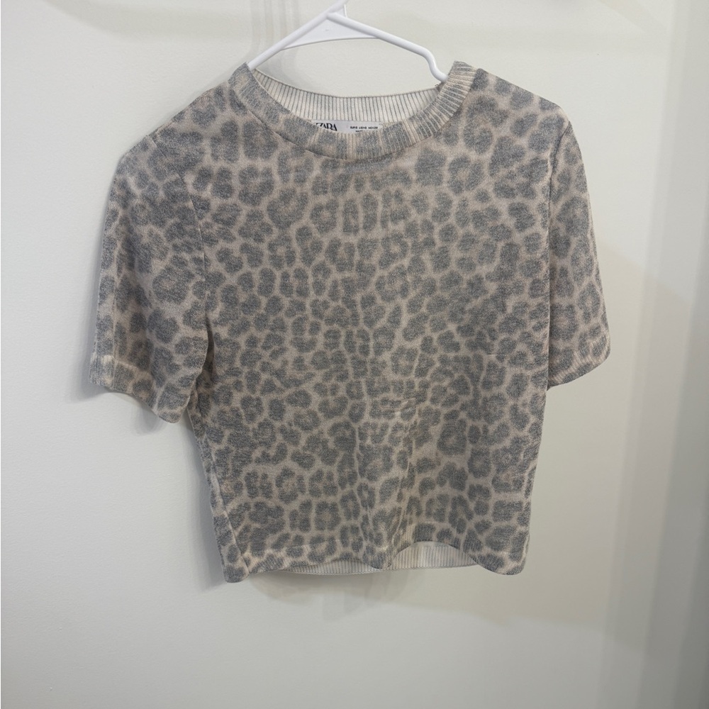 Zara Leopard Top